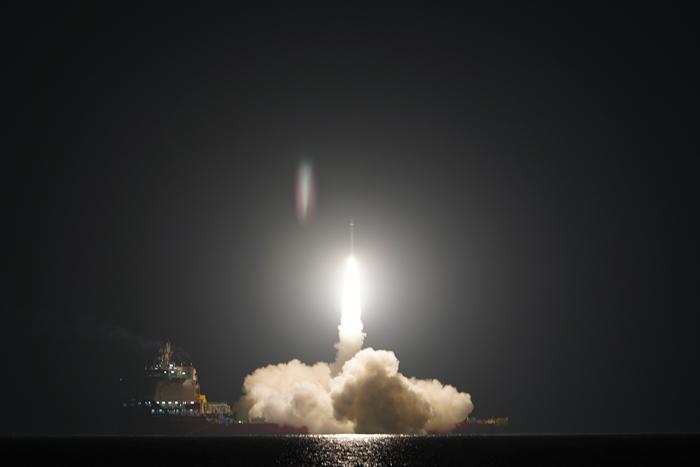 谷神星一號海射型遙四運載火箭發射成功